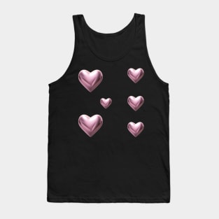 pink chrome heart sticker pack Tank Top